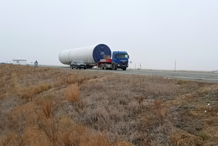 哈萨克斯坦风电设备运输项目