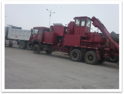 12辆压裂设备自驾运输